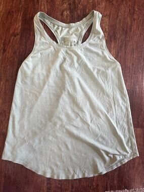 Lululemon Mint Pale Green Gathered Racerback Tank Top Size 4